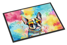 Load image into Gallery viewer, Boston Terrier Hippie Dawg Doormat - 18X27 Indoor / Outdoor Rug | Made in USA
