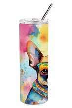 Load image into Gallery viewer, Boston Terrier Hippie Dawg Stainless Steel Skinny Tumbler