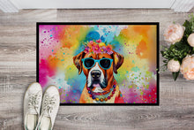 Load image into Gallery viewer, Boxer Hippie Dawg Doormat - 24x36 Decorative Floor Mat – Indoor/Outdoor Rug with Artistic Flair