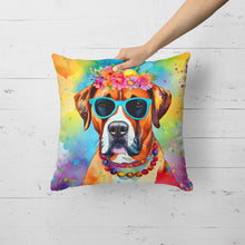 Load image into Gallery viewer, Boxer Hippie Dawg Fabric Decorative Pillow