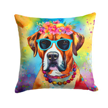 Load image into Gallery viewer, Boxer Hippie Dawg Fabric Decorative Pillow