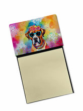 Load image into Gallery viewer, Boxer Hippie Dawg Sticky Note Holder- Refiilable Desk Accessory Note Pad