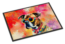 Load image into Gallery viewer, Boxer Hippie Dawg Doormat - 24x36 Decorative Floor Mat – Indoor/Outdoor Rug with Artistic Flair