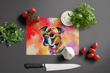 Load image into Gallery viewer, Boxer Hippie Dawg Glass Cutting Boards – Durable, Decorative Kitchen Art Large