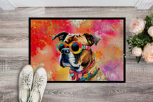 Load image into Gallery viewer, Boxer Hippie Dawg Doormat - 18X27 Indoor / Outdoor Rug | Made in USA