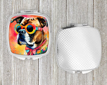Load image into Gallery viewer, Boxer Hippie Dawg Compact Mirror – Stylish Purse Mirror with Artistic Covers
