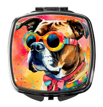 Load image into Gallery viewer, Boxer Hippie Dawg Compact Mirror – Stylish Purse Mirror with Artistic Covers