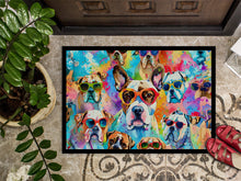 Load image into Gallery viewer, Boxer Hippie Dawg Doormat - 24x36 Decorative Floor Mat – Indoor/Outdoor Rug with Artistic Flair