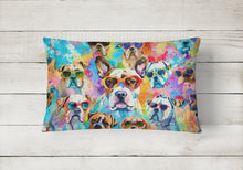 Load image into Gallery viewer, Boxer Hippie Dawg Fabric Decorative Pillow
