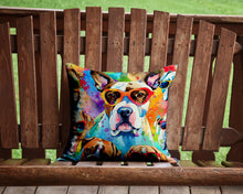 Load image into Gallery viewer, Boxer Hippie Dawg Throw Pillow - 14x14 Decorative Pillow – Art for Your Home &amp; Patio