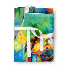 Load image into Gallery viewer, English Bulldog Hippie Dawg Apron – Artist-Designed Kitchen, BBQ &amp; Craft Apron