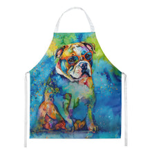 Load image into Gallery viewer, English Bulldog Hippie Dawg Apron – Artist-Designed Kitchen, BBQ &amp; Craft Apron