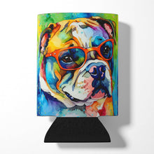 Load image into Gallery viewer, English Bulldog Hippie Dawg Can or Bottle Hugger