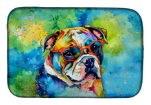 Load image into Gallery viewer, English Bulldog Hippie Dawg Dish Drying Mat
