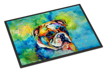 Load image into Gallery viewer, English Bulldog Hippie Dawg Doormat - 18X27 Indoor / Outdoor Rug | Made in USA