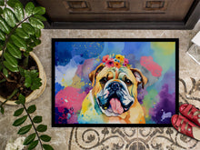 Load image into Gallery viewer, English Bulldog Hippie Dawg Doormat - 18X27 Indoor / Outdoor Rug | Made in USA