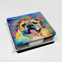 Load image into Gallery viewer, English Bulldog Hippie Dawg PU Leather Note Paper Holder