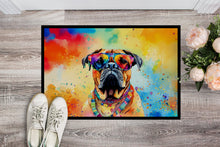 Load image into Gallery viewer, Bullmastiff Hippie Dawg Doormat - 18X27 Indoor / Outdoor Rug | Made in USA