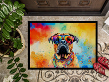 Load image into Gallery viewer, Bullmastiff Hippie Dawg Doormat - 18X27 Indoor / Outdoor Rug | Made in USA