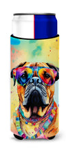 Load image into Gallery viewer, Bullmastiff Hippie Dawg Slim Can Huggers – Fun, Functional Drink Coolers for Every Occasion
