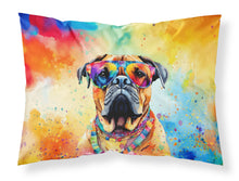 Load image into Gallery viewer, Bullmastiff Hippie Dawg Standard Pillowcase – Artistic Decorative Front, White Back