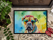 Load image into Gallery viewer, Bullmastiff Hippie Dawg Doormat - 24x36 Decorative Floor Mat – Indoor/Outdoor Rug with Artistic Flair