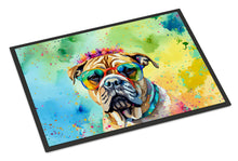 Load image into Gallery viewer, Bullmastiff Hippie Dawg Doormat - 24x36 Decorative Floor Mat – Indoor/Outdoor Rug with Artistic Flair