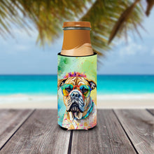 Load image into Gallery viewer, Bullmastiff Hippie Dawg Slim Can Huggers – Fun, Functional Drink Coolers for Every Occasion