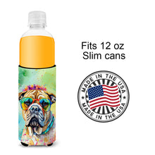 Load image into Gallery viewer, Bullmastiff Hippie Dawg Slim Can Huggers – Fun, Functional Drink Coolers for Every Occasion