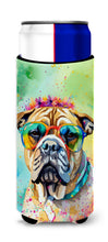 Load image into Gallery viewer, Bullmastiff Hippie Dawg Slim Can Huggers – Fun, Functional Drink Coolers for Every Occasion