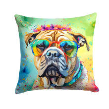 Load image into Gallery viewer, Bullmastiff Hippie Dawg Fabric Decorative Pillow