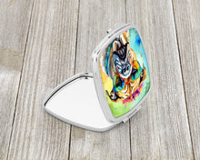 Load image into Gallery viewer, Bullmastiff Hippie Dawg Compact Mirror – Stylish Purse Mirror with Artistic Covers