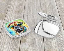 Load image into Gallery viewer, Bullmastiff Hippie Dawg Compact Mirror – Stylish Purse Mirror with Artistic Covers