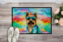 Load image into Gallery viewer, Cairn Terrier Hippie Dawg Doormat - 24x36 Decorative Floor Mat – Indoor/Outdoor Rug with Artistic Flair