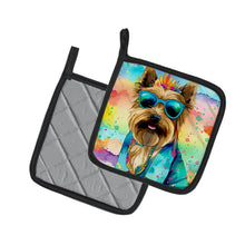 Load image into Gallery viewer, Cairn Terrier Hippie Dawg Pot Holders - Set of 2 Decorative Kitchen Helpers | Made in the USA