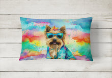 Load image into Gallery viewer, Cairn Terrier Hippie Dawg Fabric Decorative Pillow