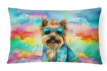 Load image into Gallery viewer, Cairn Terrier Hippie Dawg Fabric Decorative Pillow