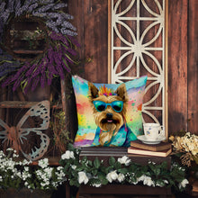 Load image into Gallery viewer, Cairn Terrier Hippie Dawg Fabric Decorative Pillow