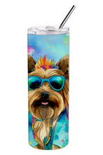 Load image into Gallery viewer, Cairn Terrier Hippie Dawg Stainless Steel Skinny Tumbler