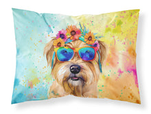 Load image into Gallery viewer, Cairn Terrier Hippie Dawg Standard Pillowcase – Artistic Decorative Front, White Back