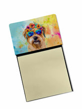 Load image into Gallery viewer, Cairn Terrier Hippie Dawg Sticky Note Holder- Refiilable Desk Accessory Note Pad