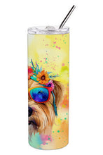 Load image into Gallery viewer, Cairn Terrier Hippie Dawg Stainless Steel Skinny Tumbler