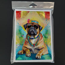 Load image into Gallery viewer, Cane Corso Hippie Dawg Greeting Cards - Blank Note Cards – 8-Pack of Artist-Designed Cards with Envelopes