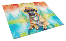Load image into Gallery viewer, Cane Corso Hippie Dawg Glass Cutting Boards – Durable, Decorative Kitchen Art Large