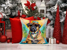 Load image into Gallery viewer, Cane Corso Hippie Dawg Throw Pillow - 14x14 Decorative Pillow – Art for Your Home &amp; Patio