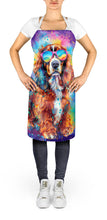 Load image into Gallery viewer, Cavalier Spaniel Hippie Dawg Apron – Artist-Designed Kitchen, BBQ &amp; Craft Apron
