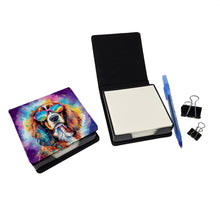 Load image into Gallery viewer, Cavalier Spaniel Hippie Dawg PU Leather Note Paper Holder
