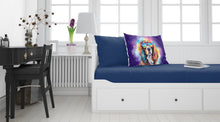 Load image into Gallery viewer, Cavalier Spaniel Hippie Dawg Standard Pillowcase – Artistic Decorative Front, White Back