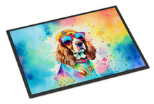 Load image into Gallery viewer, Cavalier Spaniel Hippie Dawg Doormat - 24x36 Decorative Floor Mat – Indoor/Outdoor Rug with Artistic Flair