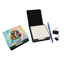 Load image into Gallery viewer, Cavalier Spaniel Hippie Dawg PU Leather Note Paper Holder